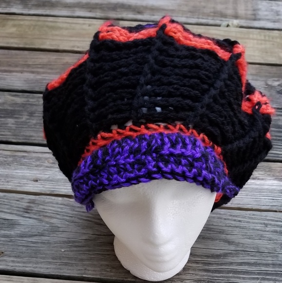 Found things Art Accessories - Crochet Funky Newsboy Hat Handmade Found things Art Accessories - Crochet Funky Newsboy Hat Handmade